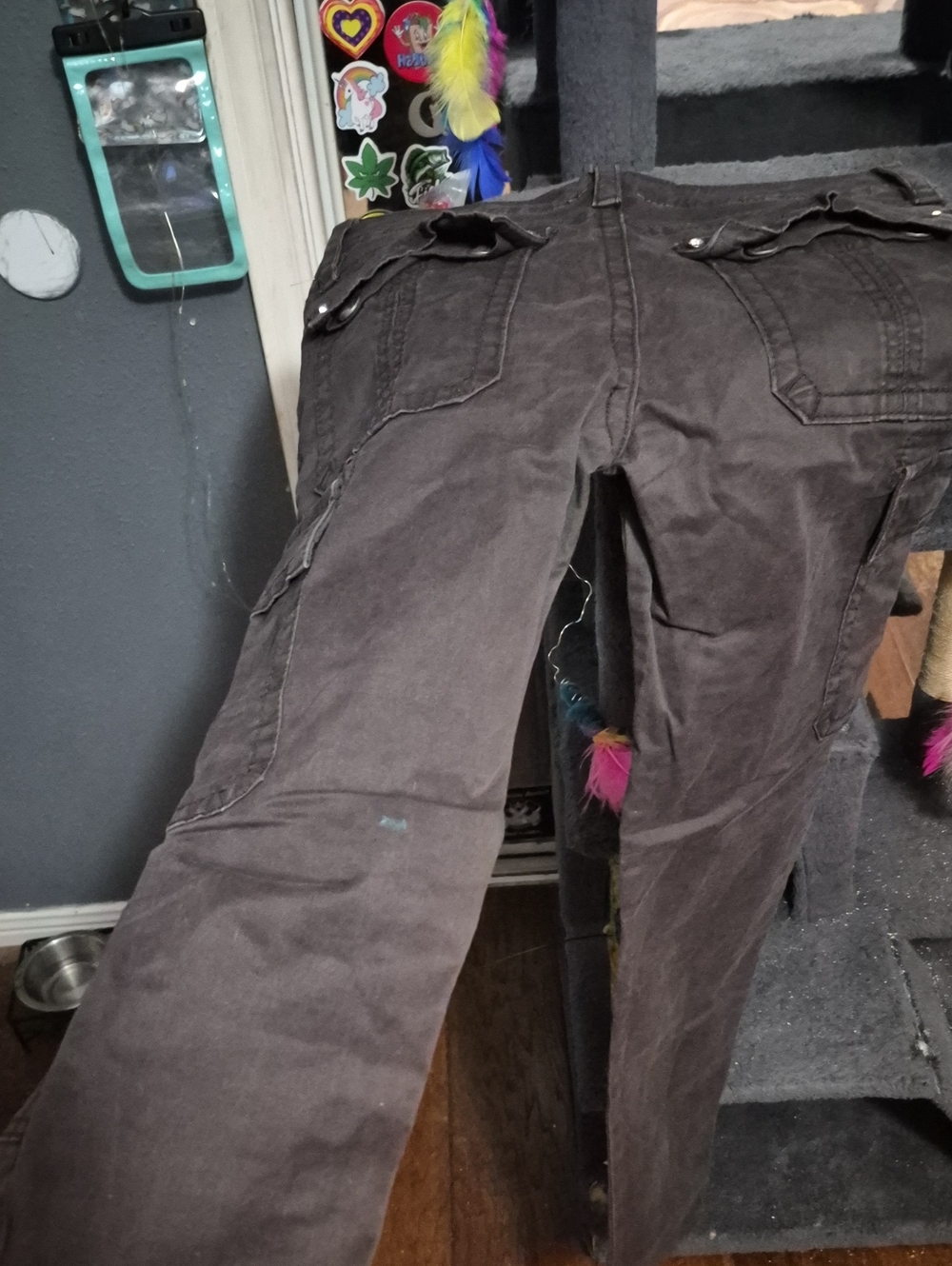 Miss Me Brown Skinny Cargo Pants